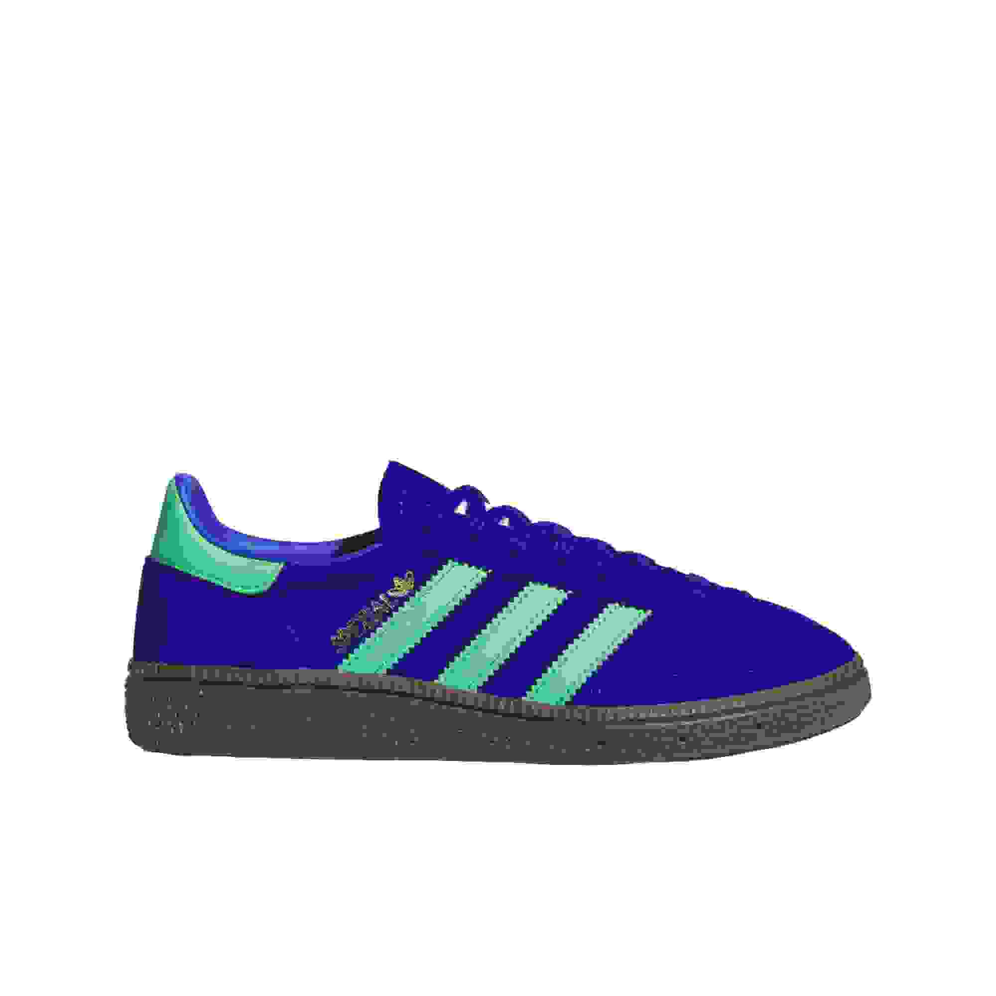 adidas Originals Handball Spezial Grade School Boys' "Lucid Blue/Semi Screaming Green/Gum Shoe